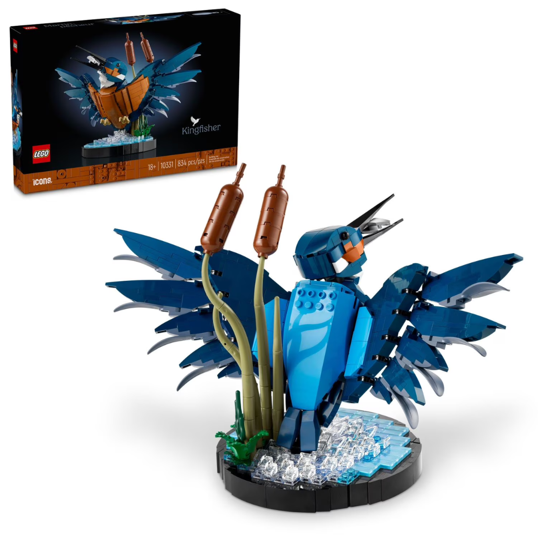 LEGO Icons Kingfisher Bird Model Building Set for Adults (10331)