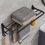50cm Folding Wall-Mounted Aluminum Towel Holder