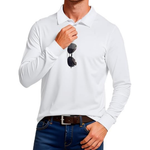 Men's Casual Long Sleeve Silky Polo T-Shirts (2 Colors)