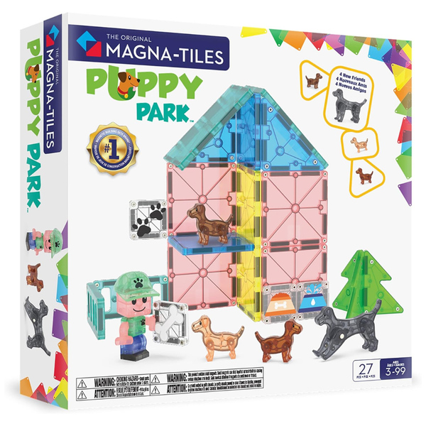 27-Piece Magna-Tiles Puppy Park Magnetic Construction Set