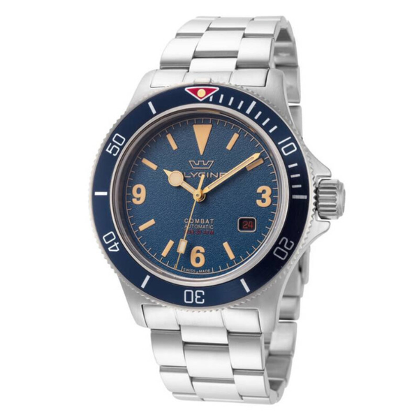 GLYCINE Men's Combat Sub Automatic Blue Dial Watch (GL0416)