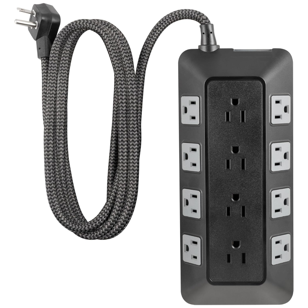 GE UltraPro Adapt 12-Outlet Surge Protector Power Strip