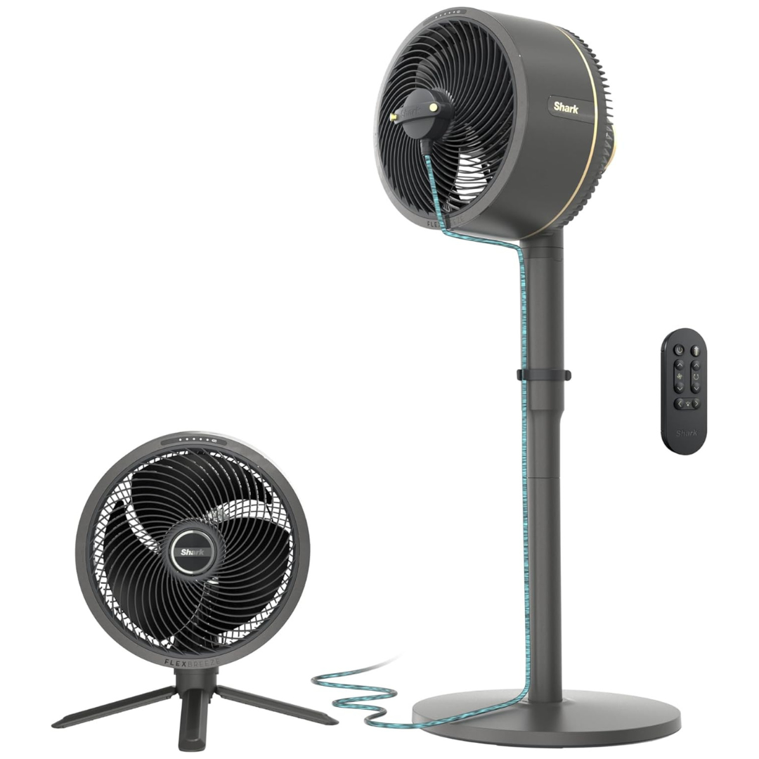 Shark FlexBreeze 37" Outdoor & Indoor Oscillating Fan W/ InstaCool Mist Attachment