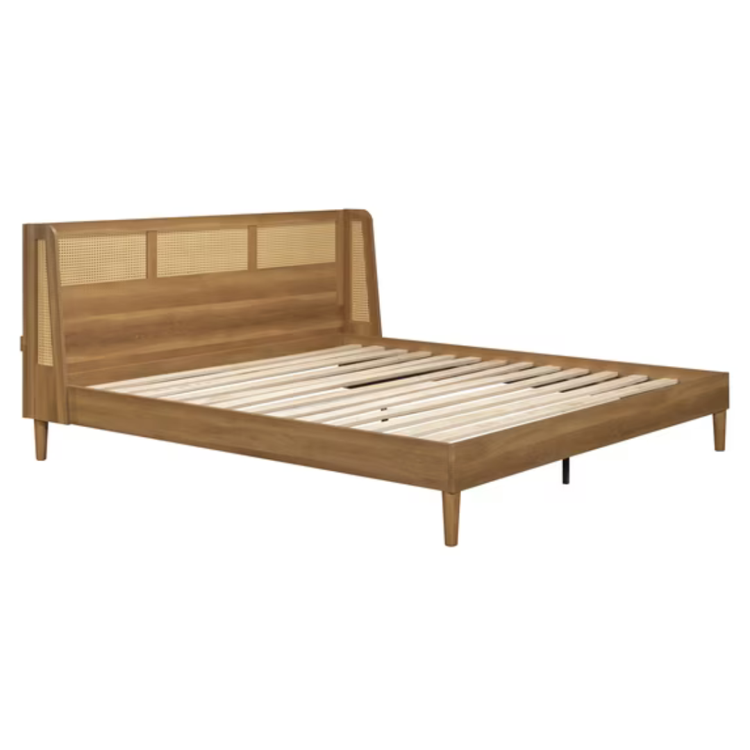 Better Homes & Gardens Springwood Caning King Platform Bed