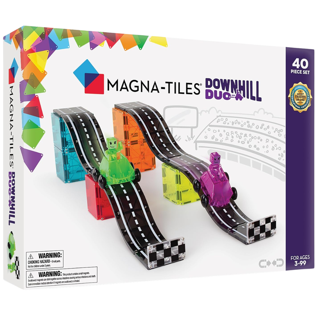 Magna-Tiles Downhill Duo 40-Piece Magnetic Construction Set