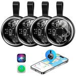 4-Pack Waterproof Smart Air Tag Trackers (iOS Only)
