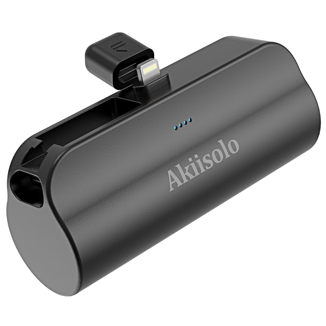 Akiisolo 5000mAh Portable Mini Power Bank Charger W/ Dual Infterface