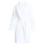 Joyspun Women's Cotton Terry Robe (Vivid White)