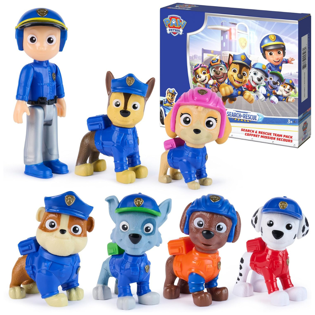 Paw Patrol Search & Rescue Team-Pack W/ 7 Collectible Action Figures