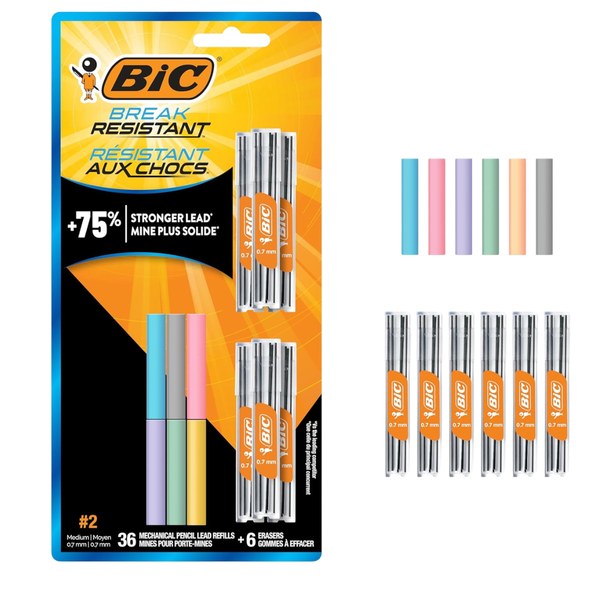 12-Count BIC Break Resistant Mechanical Pencil