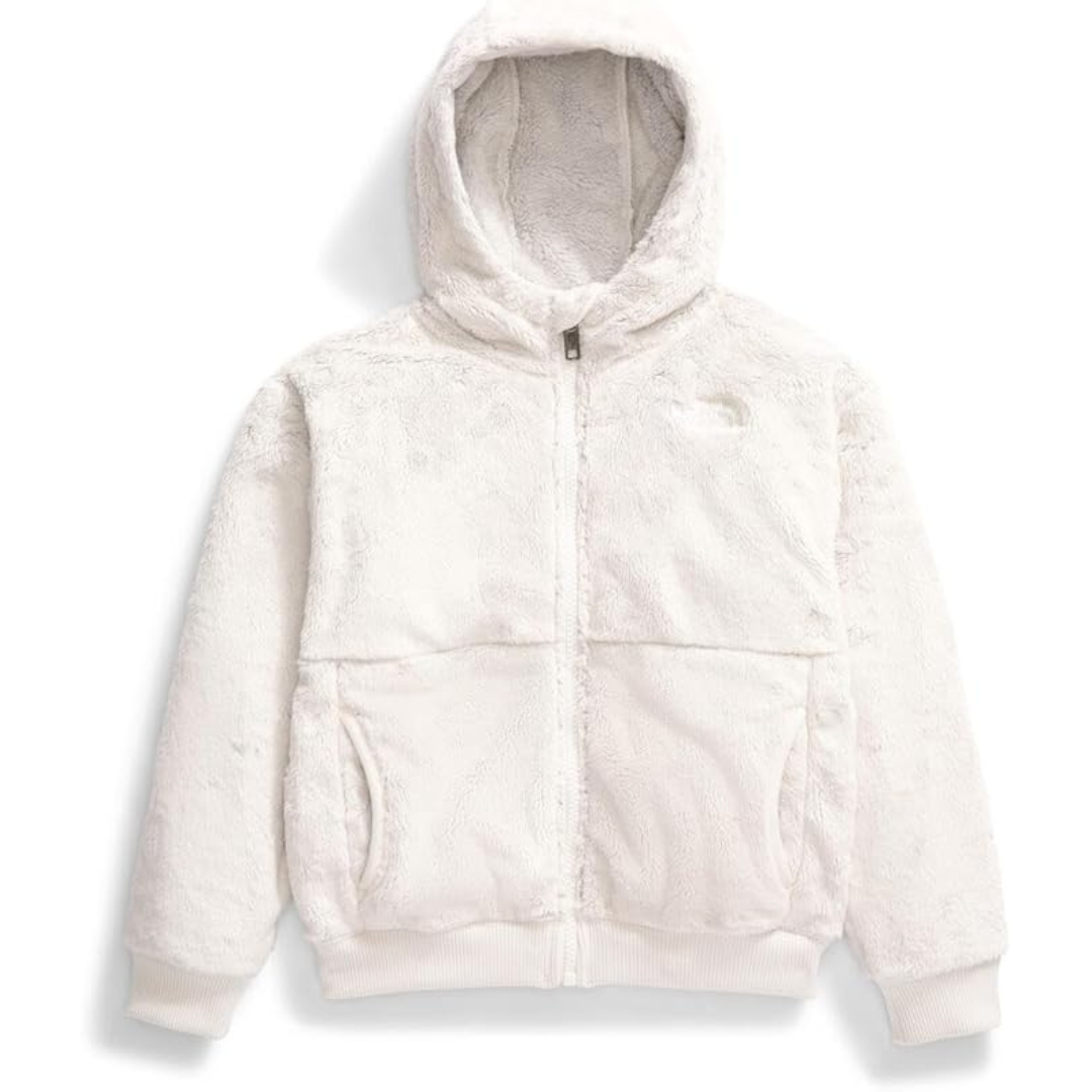 The North Face Kids Osito Full Zip Fleece Hoodie (White Dune)