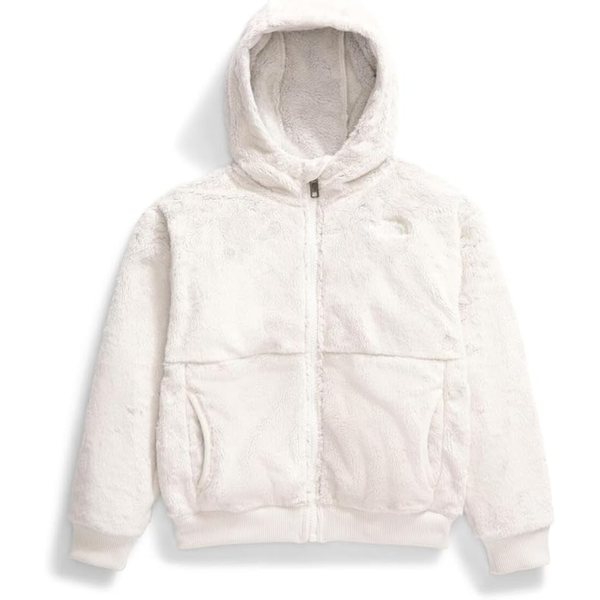 The North Face Kids Osito Full Zip Fleece Hoodie (White Dune)