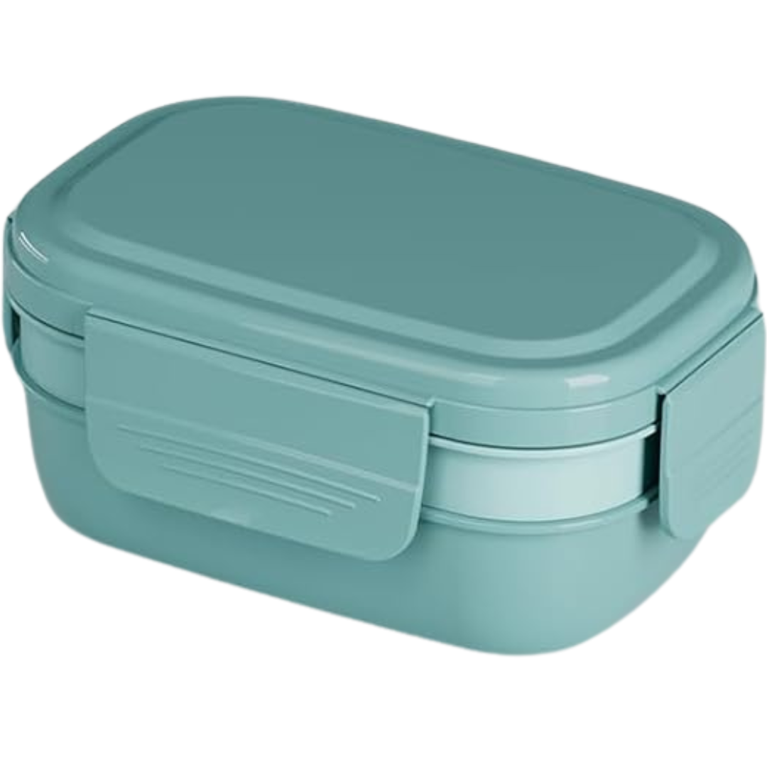 Adults 3-Tier Bento Lunch Box Set With Built-in Utensils & Bag