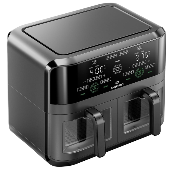 6-Qts Chefman Dual Basket Air Fryer Oven