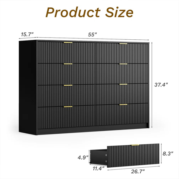 Mercer41 8-Drawer 55" W Double Dresser