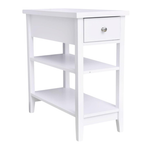 Ceredeme End Table With Drawer And Double Shelves