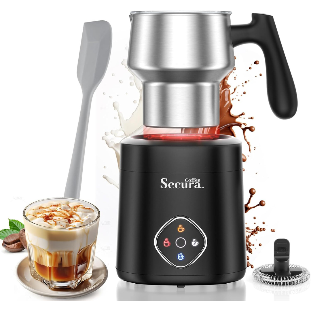 Secura 4-in-1 Electric Milk Frother And Steamer