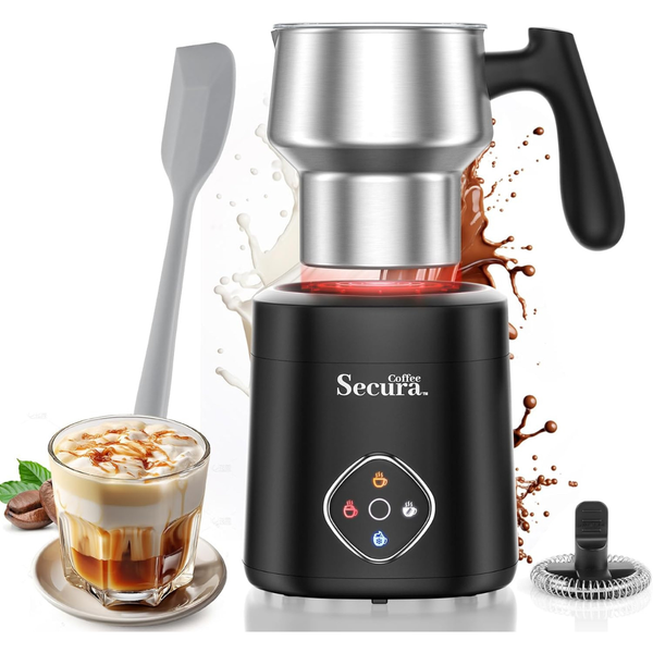 Secura 4-in-1 Electric Milk Frother And Steamer