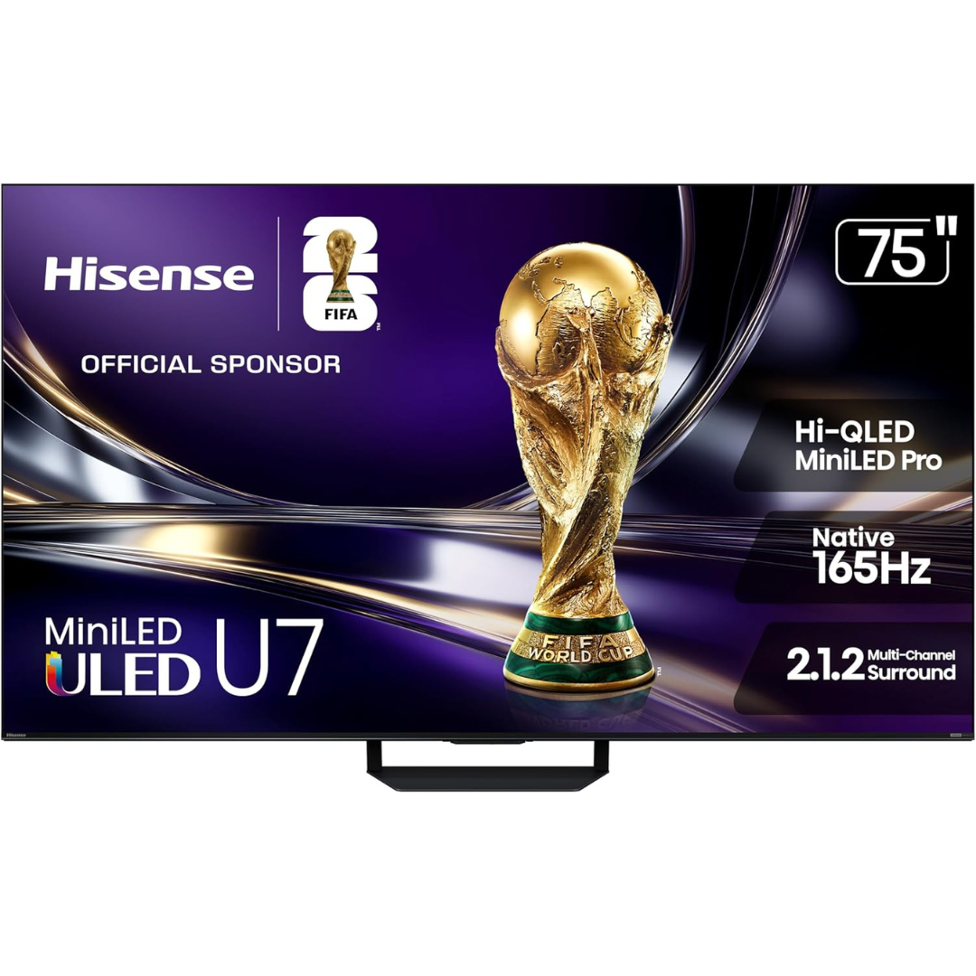 75" Hisense U7 4K Ultra HDR Smart QLED Google TV