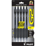 5-Count Pilot G2 Premium Fine Point 0.7mm Roller Gel Pens (3 Colors)