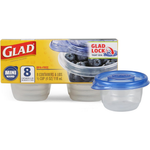 8-Count 4 oz Glad GladWare Mini Food Storage Containers W/ Lids