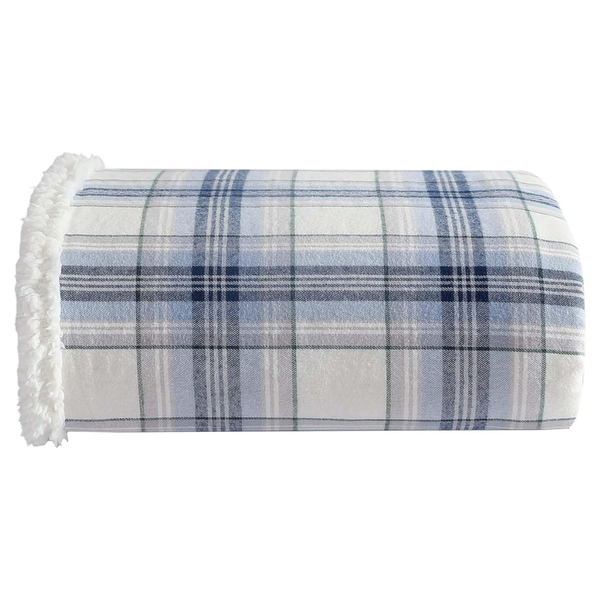 50" X 60" Eddie Bauer Super Soft Reversible Sherpa & Fleece Throw Blanket