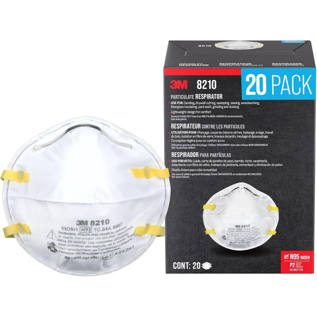 20-Pack 3M 8210 N95 Performance Respirator
