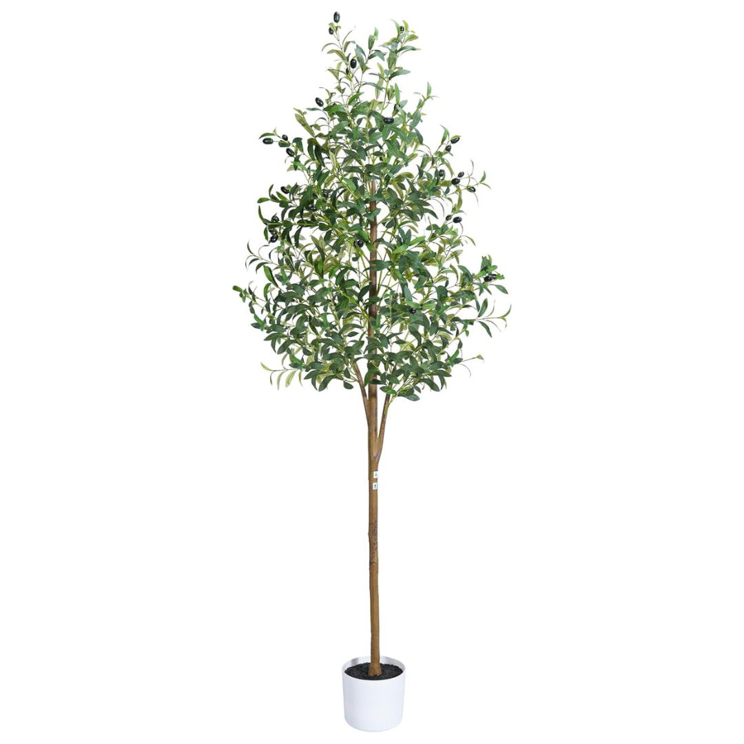 Sillaff 6ft Artificial Olive Tree With Pot