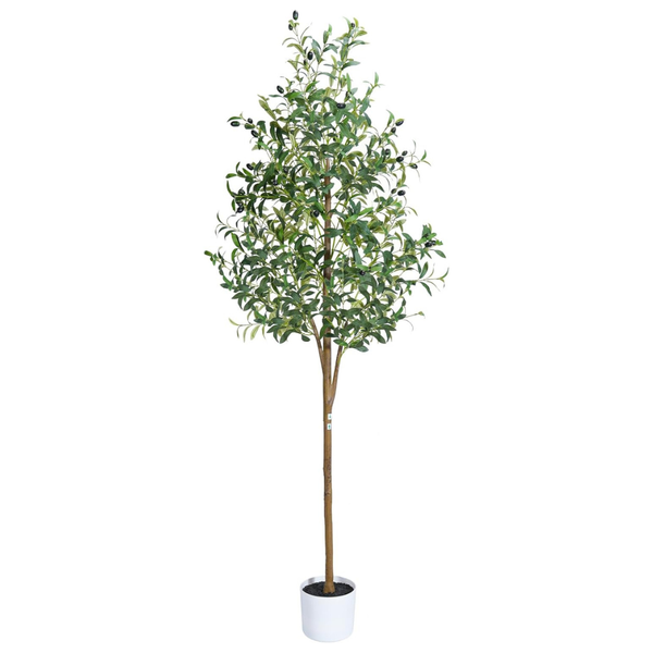 Sillaff 6ft Artificial Olive Tree With Pot