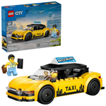 LEGO City Yellow Taxi Car Building Toy Set With Taxi Driver & Tourist Minifigures (60487)