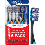 6-Pack Colgate 360 Advanced Clean Adult Soft Toothbrush