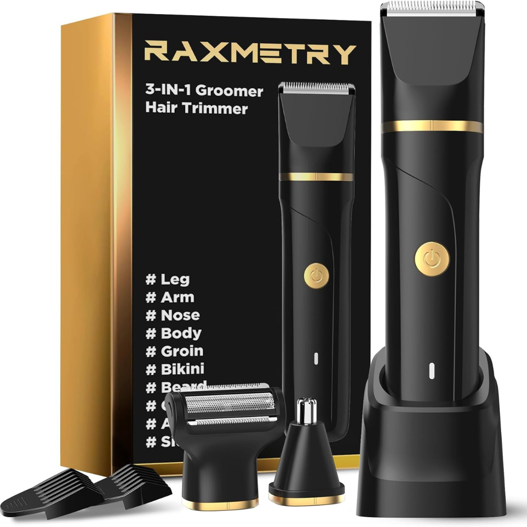 3-in-1 Men's USB-C Rechargeable Electric Body Trimmer