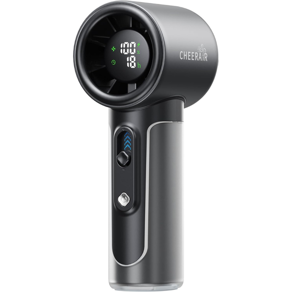 5000mAh Battery Handheld Portable Mini Fan W/ Smart LED Display