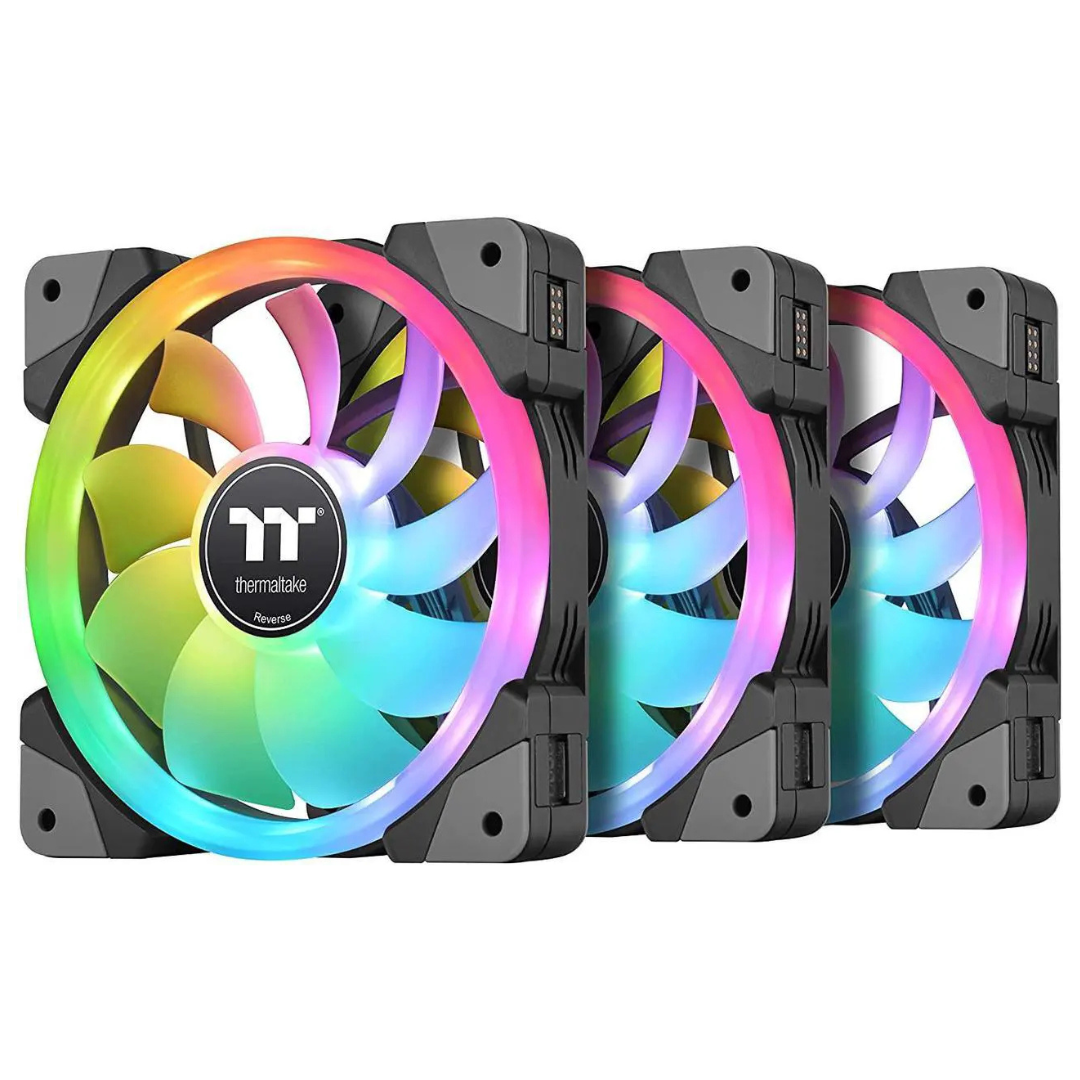 3-Pack Thermaltake SWAFAN EX 12 RGB PC Cooling Fan