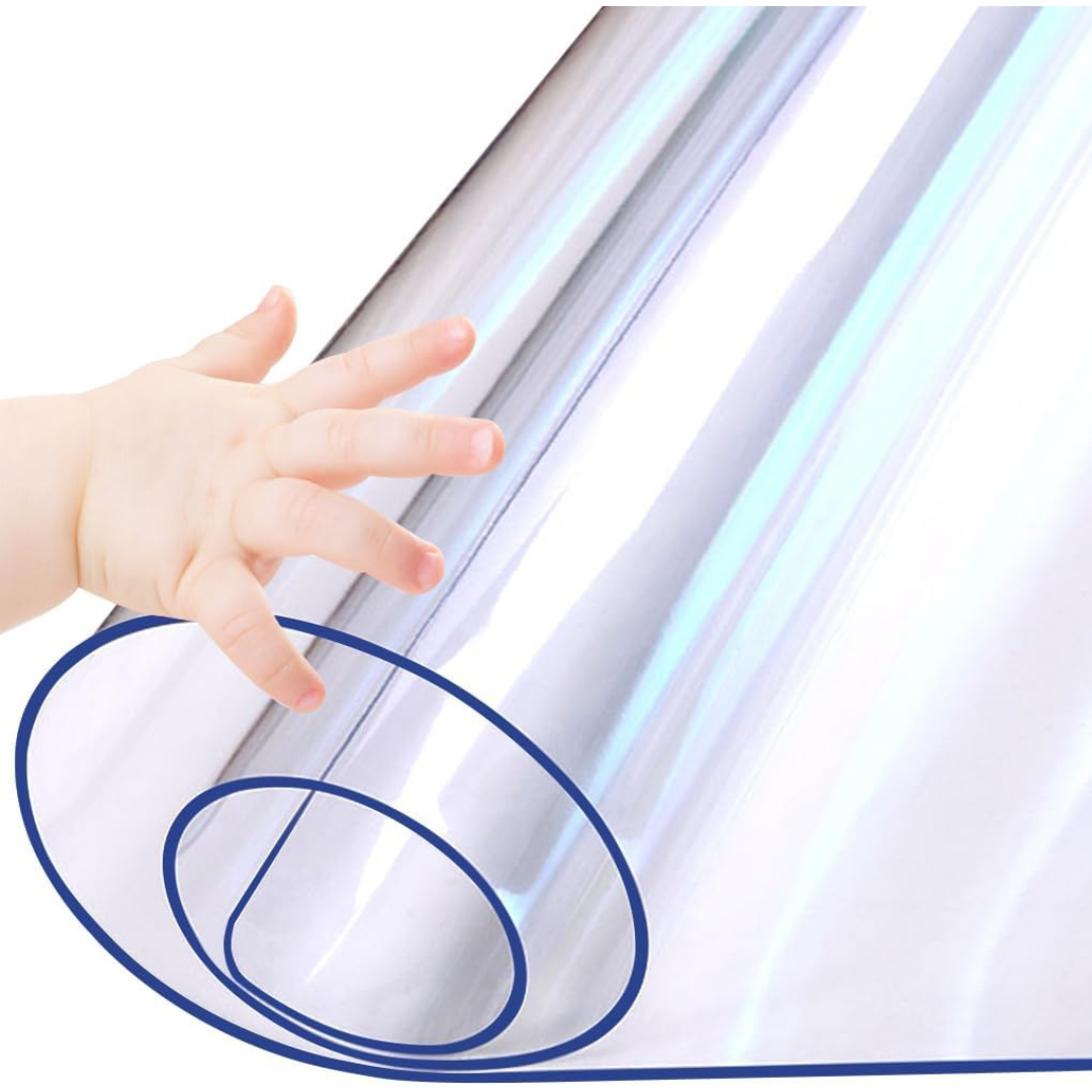 Upgraded 1.5mm Rectangular 12" x 36" Clear Table Protector