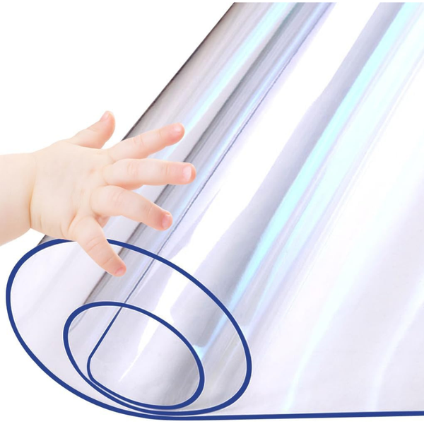 Upgraded 1.5mm Rectangular 12" x 36" Clear Table Protector
