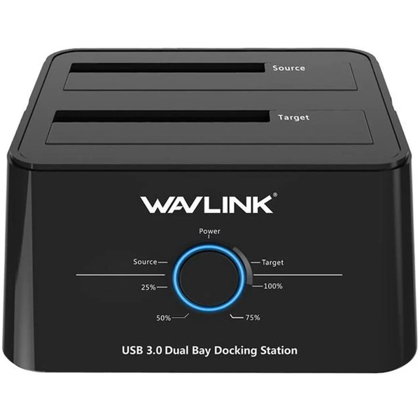 USB 3.0 to SATA I/II/II Dual Bay External Hard Drive Docking Station