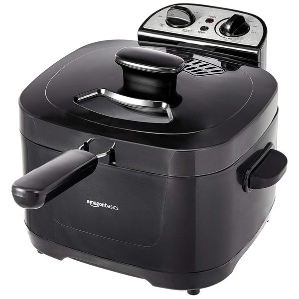 Amazon Basics 2.1-Qt (2.0L) Electric Deep Fryer with 8-Cup Oil Capacity