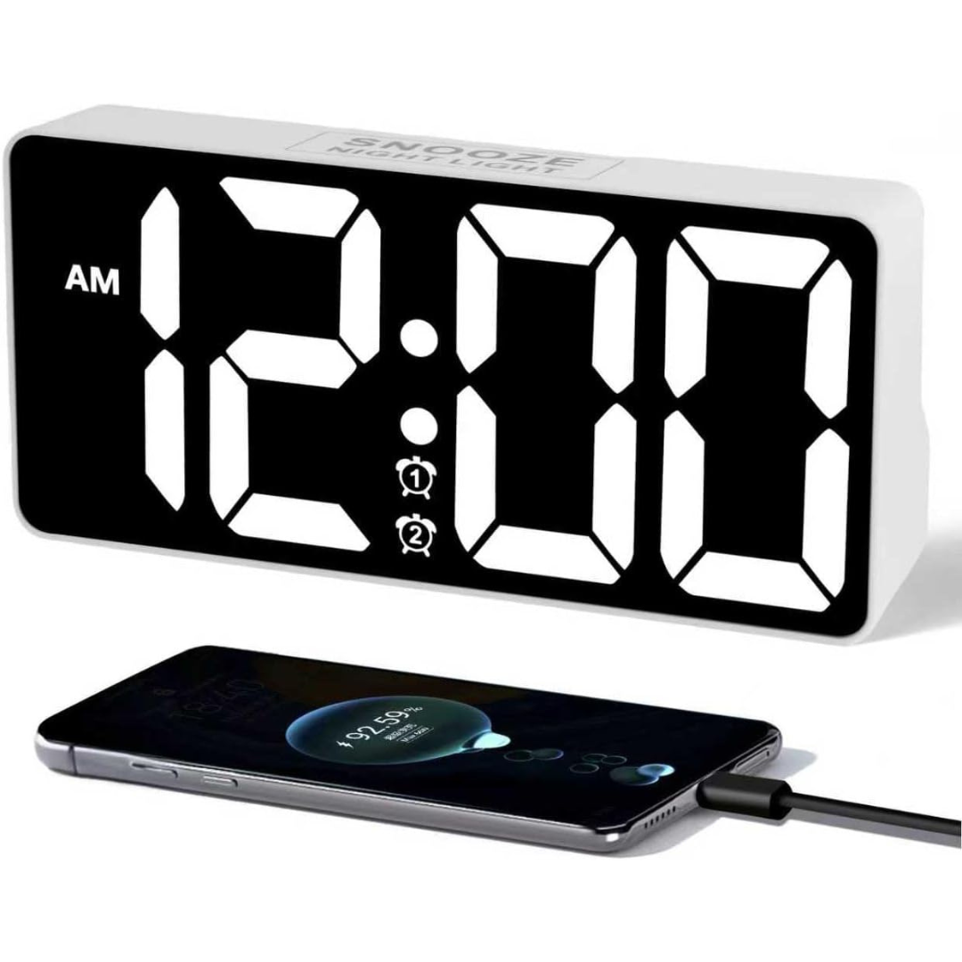 Digital Alarm Clock with Night Light