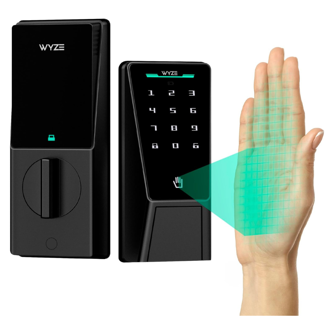 Wyze Palm Vein Recognition Keyless Entry Wi-Fi Smart Door Lock W/ Alexa & Google