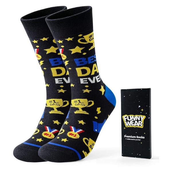 BONANGEL Men's Novelty Crew Socks-Pair (2 Colors)