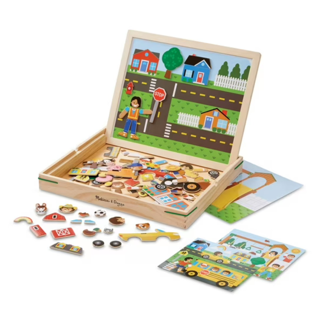 Melissa & Doug Wooden Magnetic Matching Picture Game