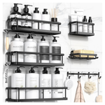 6-Pack Large 100% Rustproof Shower Caddy Organizer W/ Soap Holder