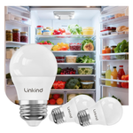 3-Pack Linkind A15 600LM 40W Led Refrigerator Light Bulbs