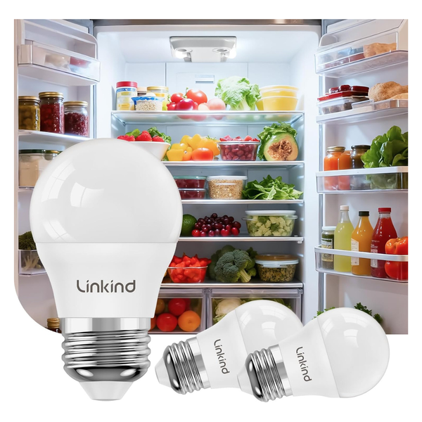 3-Pack Linkind A15 600LM 40W Led Refrigerator Light Bulbs