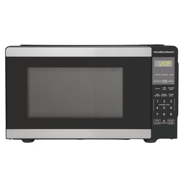 900W Hamilton Beach 0.9 Cu Ft Countertop Microwave Oven (Stainless Steel)