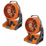 2-Pack Ridgid 18V Cordless Hybrid Jobsite Fan (Tool Only)