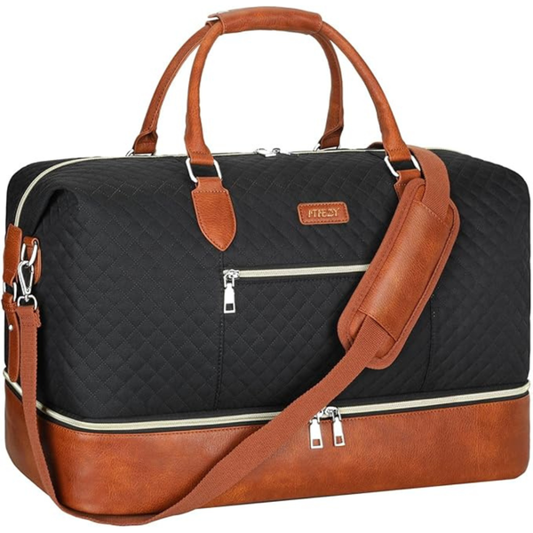 Waterproof Carry On Travel Duffel Bag With Shoe Compartment (Various)