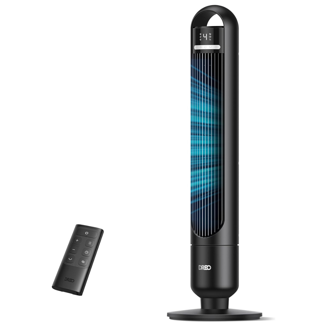 Dreo Tower Fan For Home & Bedroom With 90 Deg. Oscillation