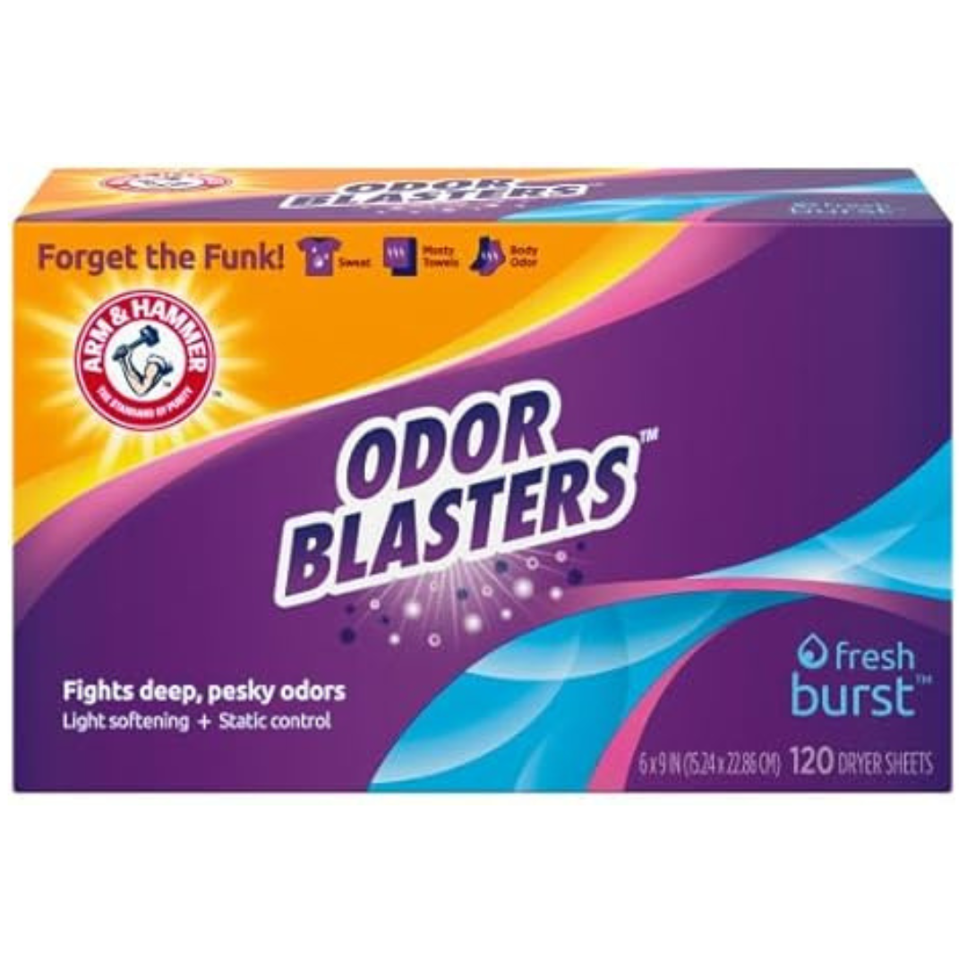 120-Count Arm & Hammer Odor Blaster Dryer Sheets (Fresh Burst)